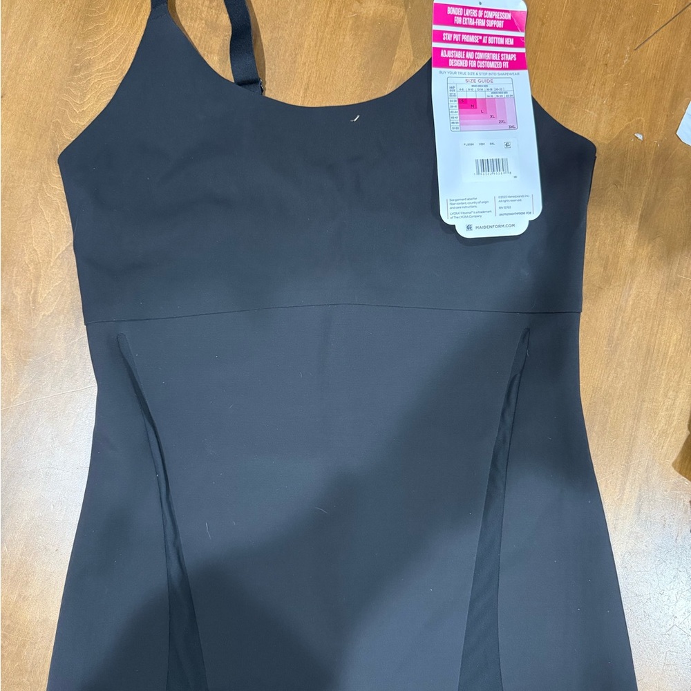 Maidenform Black Shapewear Slip Dress